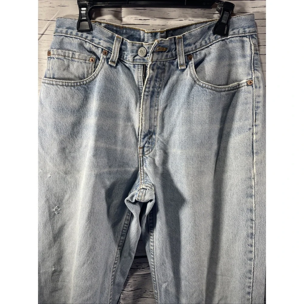 Levis 550 Light Stone Wash Relaxed Fit Made In‎ Canada Jeans 34x34